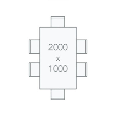 Concrete table size chart
