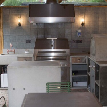 Outdoor Concrete Kitchen - Great Missenden