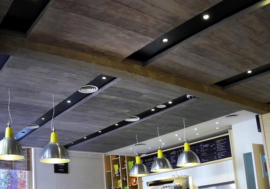 Concrete Timber Planked Wall Boards