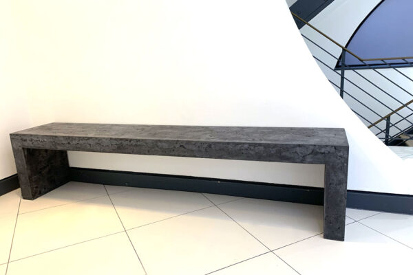 Precast concrete reception bench