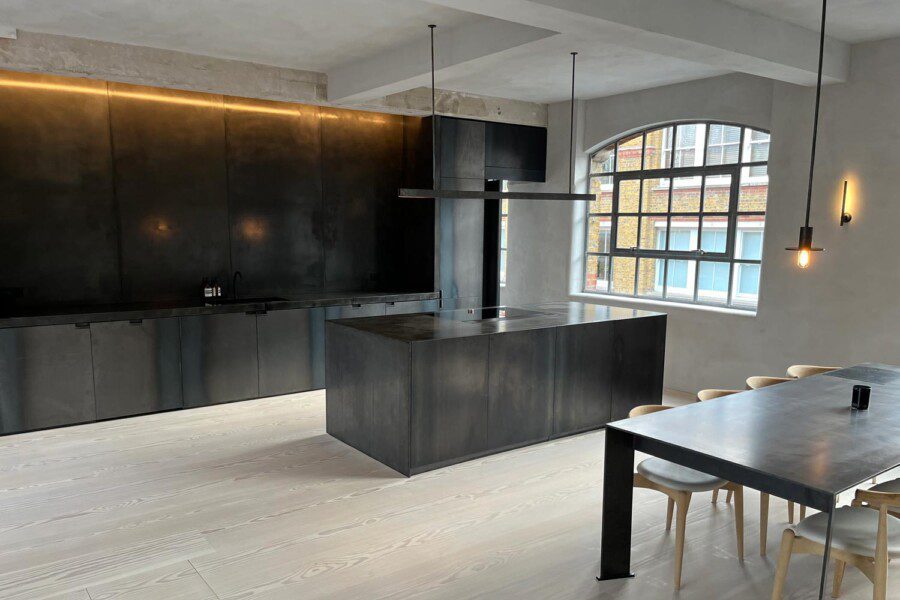 Photo inspiration: Concrete Kitchen Penthouse Flat In Shoreditch Photo Inspiration