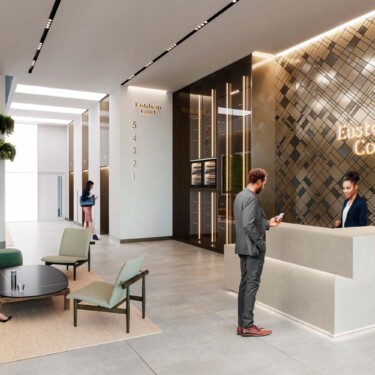 Concrete Reception Desk, Eastcheap Court